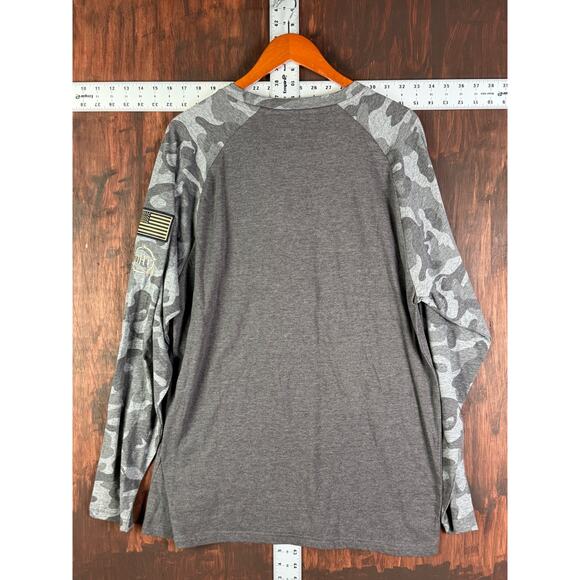 Baylor Bears OHT Military Appreciation Long Sleeve Camo Gray Mens 2XL NEW NCAA‎ - Picture 10 of 10